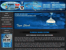 Tablet Screenshot of floridasharkdiving.com